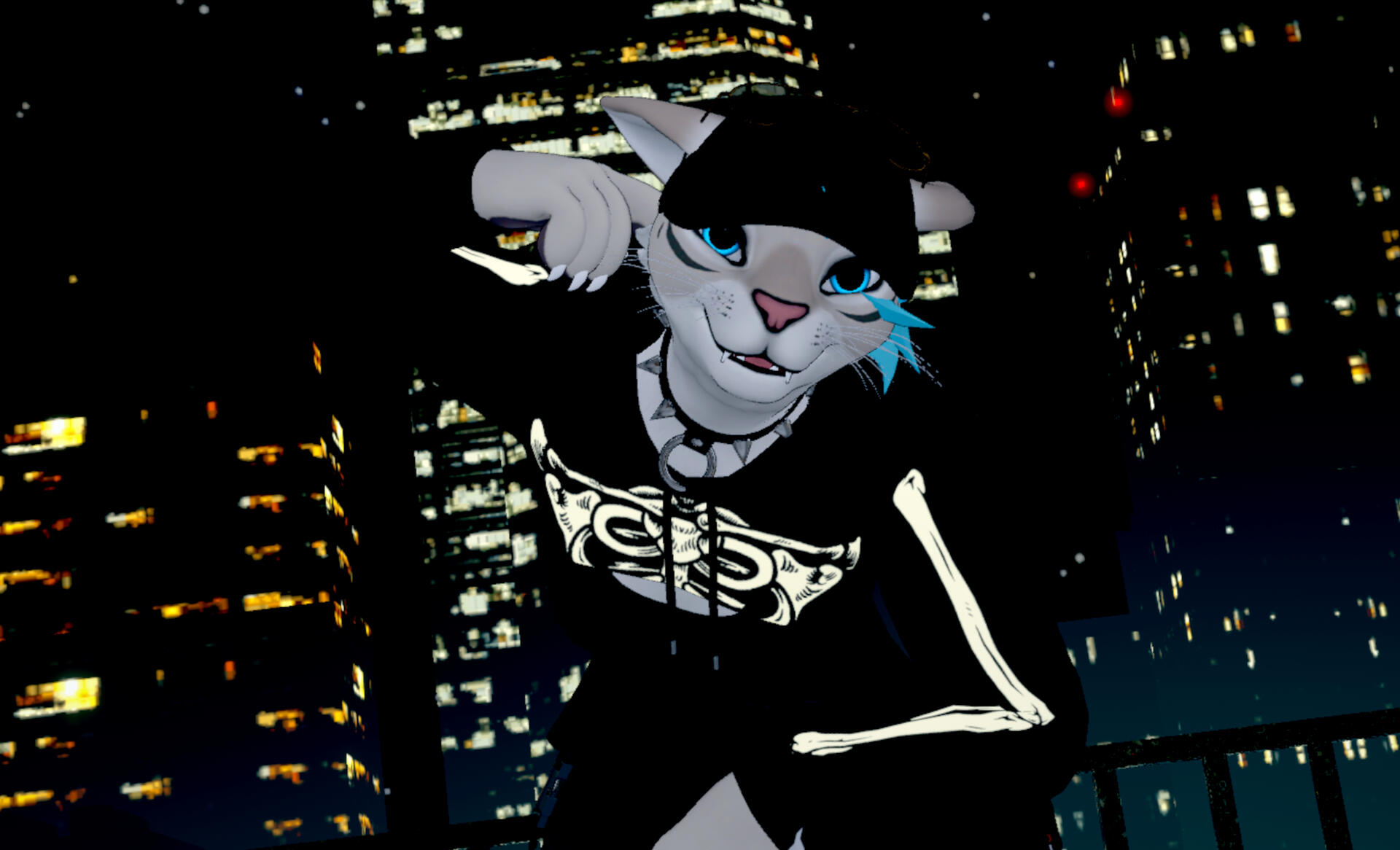 Winterpaw Feline avatar recolored to look like my character