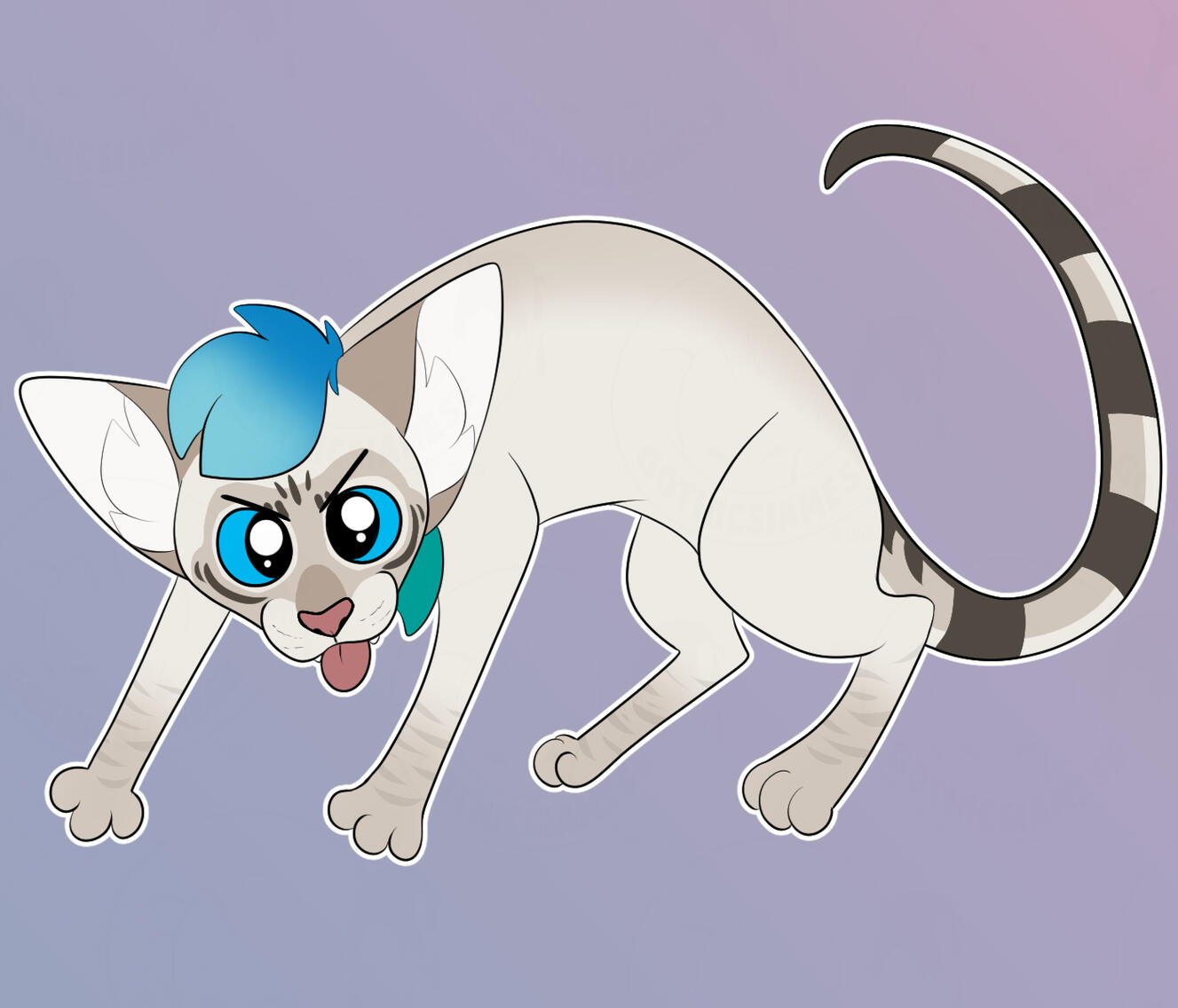 Little ferret creature in a pumpkin that is ready for Halloween!